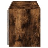 füstös tölgy színű fali TV-szekrény LED-ekkel 80x35x41 cm