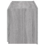 szürke sonoma színű fali TV-szekrény LED-del 80x35x41 cm