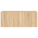 sonoma tölgy színű fali TV-szekrény LED-ekkel 100 x 35 x 41 cm