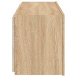 sonoma tölgy színű fali TV-szekrény LED-ekkel 100 x 35 x 41 cm