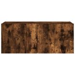 füstös tölgy színű fali TV-szekrény LED-ekkel 100 x 35 x 41 cm