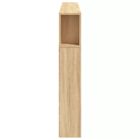 sonoma tölgy színű szerelt fa LED-es fejtámla 200x18,5x103,5 cm