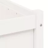 2 db fehér tömör fenyőfa virágláda