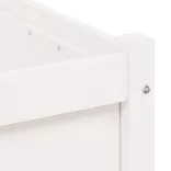 2 db fehér tömör fenyőfa virágláda