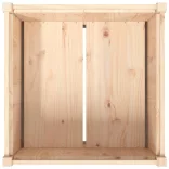 tömör fenyőfa kerti virágláda 70x70x70 cm