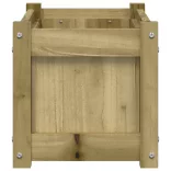 impregnált fenyőfa virágláda 60x31x31 cm