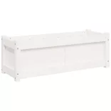 fehér tömör fenyő kerti virágláda 90x31x31 cm