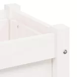 fehér tömör fenyő kerti virágláda 90x31x31 cm
