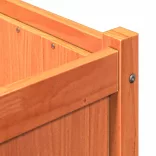 viaszbarna tömör fenyőfa kerti virágláda 150 x 50 x 70 cm