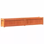 viaszbarna tömör fenyőfa kerti virágláda 180 x 31 x 31 cm