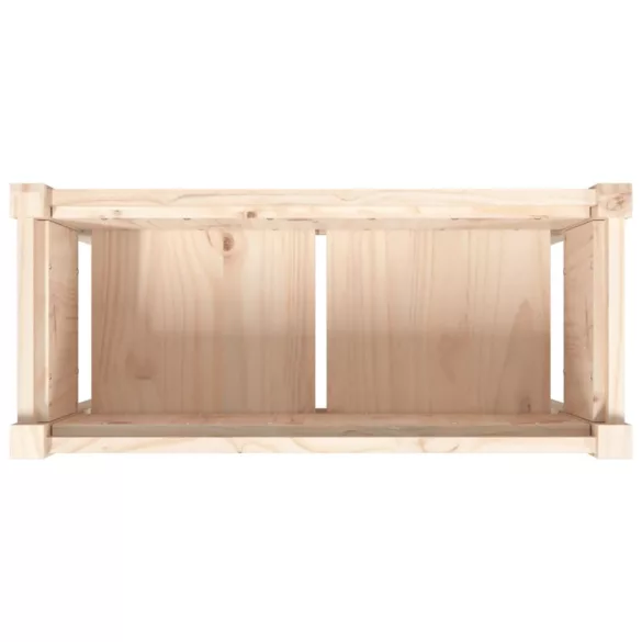 tömör fenyőfa kerti virágláda lábakkal 70 x 31 x 70 cm