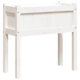 fehér tömör fenyő kerti virágláda 70 x 31 x 70 cm