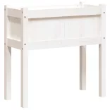 fehér tömör fenyő kerti virágláda 70 x 31 x 70 cm