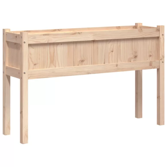 tömör fenyőfa kerti virágláda lábakkal 110 x 31 x 70 cm