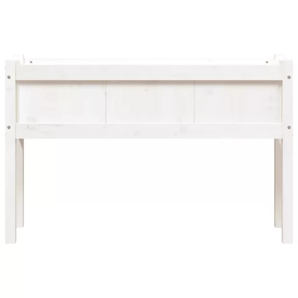 fehér tömör fenyő kerti virágláda 110 x 31 x 70 cm