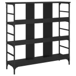 fekete szerelt fa tálalószekrény 102 x 32 x 103,5 cm