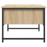 sonoma tölgy színű tölgyszínű szerelt fa dohányzóasztal