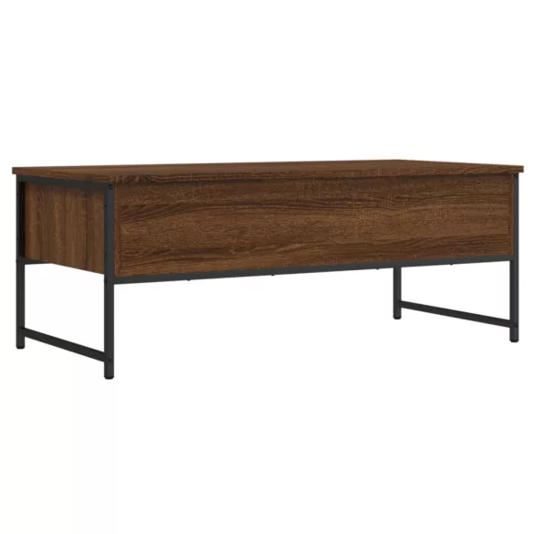 barna tölgyszínű szerelt fa dohányzóasztal 101x49x39,5 cm