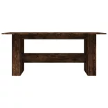 füstös tölgy színű szerelt fa étkezőasztal 180 x 90 x 76 cm