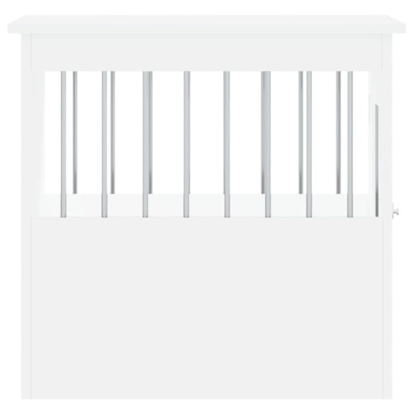 fehér szerelt fa kutyaketrec 45 x 62 x 59 cm