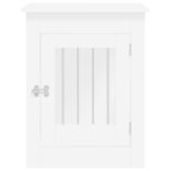 fehér szerelt fa kutyaketrec 55 x 80 x 68 cm