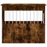 füstös tölgy színű szerelt fa kutyaketrec 55 x 80 x 68 cm