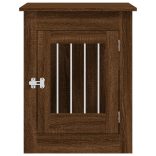 barna tölgy színű szerelt fa kutyaketrec 55 x 80 x 68 cm