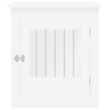 fehér szerelt fa kutyaketrec 64,5 x 80 x 71 cm