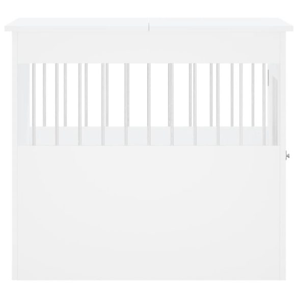 fehér szerelt fa kutyaketrec 64,5 x 80 x 71 cm