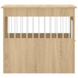sonoma tölgy színű szerelt fa kutyaketrec 64,5 x 80 x 71 cm