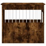 füstös tölgy színű szerelt fa kutyaketrec 64,5 x 80 x 71 cm