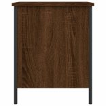 barna tölgyszínű szerelt fa tárolópad 40 x 42,5 x 50 cm