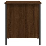 barna tölgyszínű szerelt fa tárolópad 40 x 42,5 x 50 cm