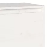 fehér tömör fenyőfa TV-szekrény 140 x 35 x 40 cm