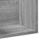 2 db szürke sonoma színű szerelt fa faliszekrény 99x18x16,5 cm