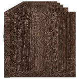 2 db barna tölgyszínű szerelt fa faliszekrény 99x18x16,5 cm