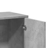 betonszürke szerelt fa tálalószekrény 60 x 31 x 70 cm