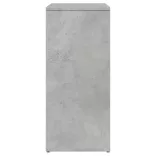 betonszürke szerelt fa tálalószekrény 60 x 31 x 70 cm