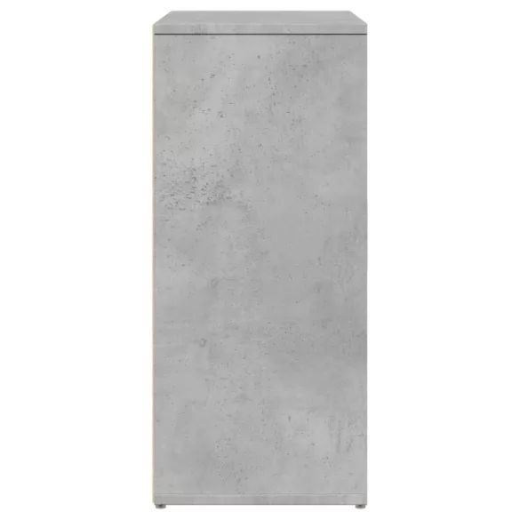 betonszürke szerelt fa tálalószekrény 60 x 31 x 70 cm