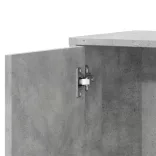 betonszürke szerelt fa tálalószekrény 60 x 31 x 70 cm