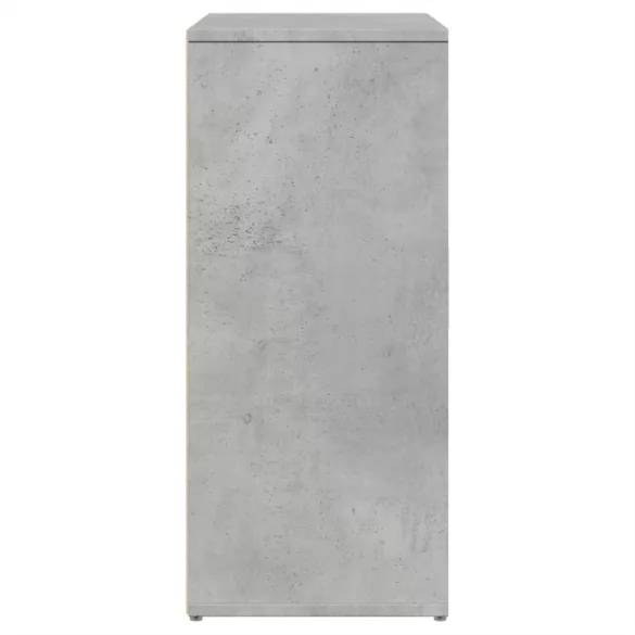 betonszürke szerelt fa tálalószekrény 60 x 31 x 70 cm