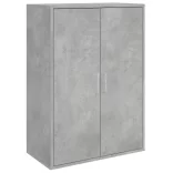 betonszürke szerelt fa tálalószekrény 60 x 31 x 84 cm