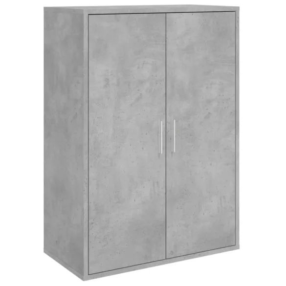 betonszürke szerelt fa tálalószekrény 60 x 31 x 84 cm