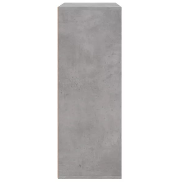 betonszürke szerelt fa tálalószekrény 60 x 31 x 84 cm