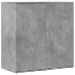 betonszürke szerelt fa tálalószekrény 79 x 38 x 80 cm