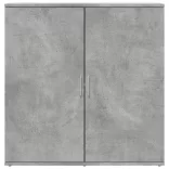 betonszürke szerelt fa tálalószekrény 79 x 38 x 80 cm