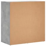 betonszürke szerelt fa tálalószekrény 79 x 38 x 80 cm