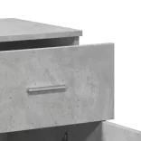 betonszürke szerelt fa tálalószekrény 79 x 38 x 80 cm