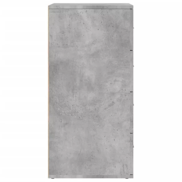 betonszürke szerelt fa tálalószekrény 60 x 39 x 80 cm