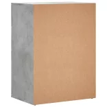 betonszürke szerelt fa tálalószekrény 60 x 39 x 80 cm